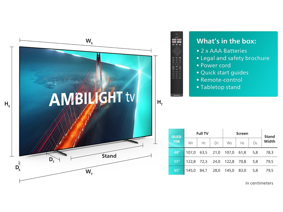 Philips K Uhd Ambilight Oled Tv Er Komplett No