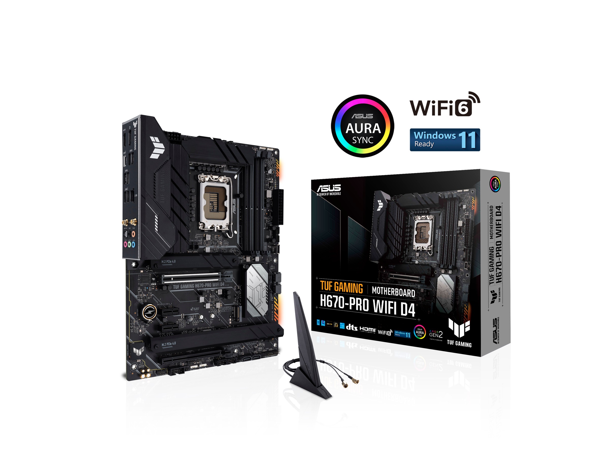 Asus Tuf Gaming H Pro Wifi D Hovedkort Intel Socket Komplett No