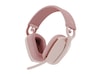 Logitech Zone Vibe 100 trådløst headset (rosegull) Hodetelefoner