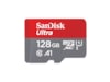 SanDisk Ultra microSDXC 128GB + SD Adapter Minnekort til foto & video