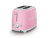 Smeg TSF01PKEU Brødrister for 2 skiver (rosa) Brødristere