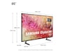 Samsung 85" DU7105 4K Crystal UHD Smart TV TU85DU7105K TV-er