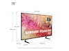 Samsung 75" DU7105 4K Crystal UHD Smart TV TU75DU7105K TV-er