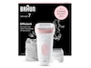 Braun Silk-épil 7 Epilator SE7-030 (hvit/flamingo) Epilator & IPL-hårfjerning