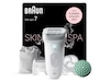 Braun Silk-épil 7 SkinSpa SE7-081 Epilator (hvit/sølv) Epilator & IPL-hårfjerning