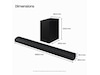 Samsung HW-B760D soundbar med subwoofer (sort) Lydplanker