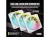 Corsair iCue Link LX120 RGB Vifte 3pk (hvit) Vifter