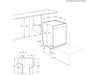 Electrolux ESA47220UW oppvaskmaskin (hvit) Underbygd oppvaskmaskin