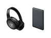 Bose QuietComfort trådløse hodetelefoner, Over-Ear (sort) + powerbank Hodetelefoner