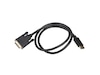 Displayport til DVI-D kabel 1m (sort) Monitorkabler