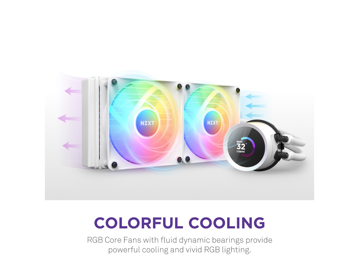 NZXT Kraken 360 RGB CPU Kjøler (hvit) CPU - Vannkjøling