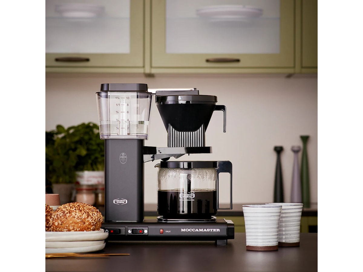 Moccamaster Automatic S kaffetrakter (matt sort) Kaffetraktere