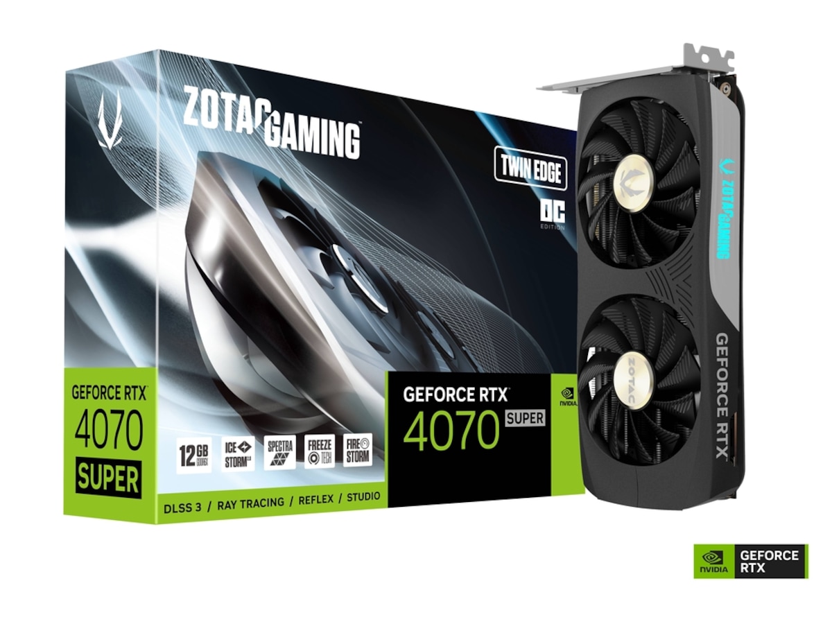 ZOTAC GAMING GeForce RTX 4070 SUPER Twin Edge OC Skjermkort