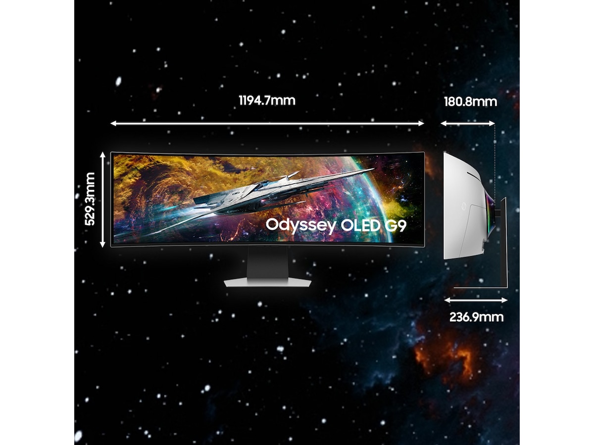 Samsung 49" Odyssey OLED Curved gamingskjerm S49CG95 Gamingskjermer