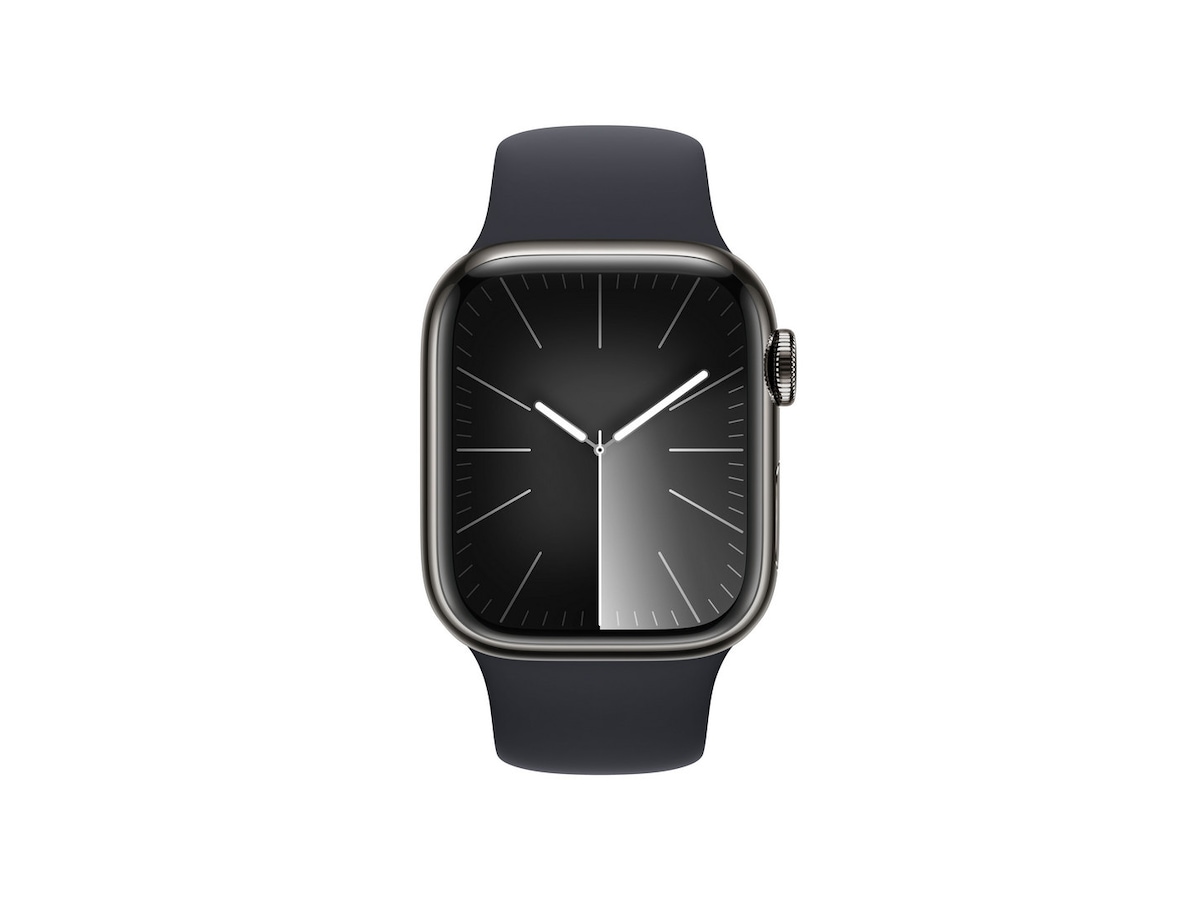 Apple Watch Series 9 GPS + LTE 41mm Rustfritt stål (grafitt) Smartklokker