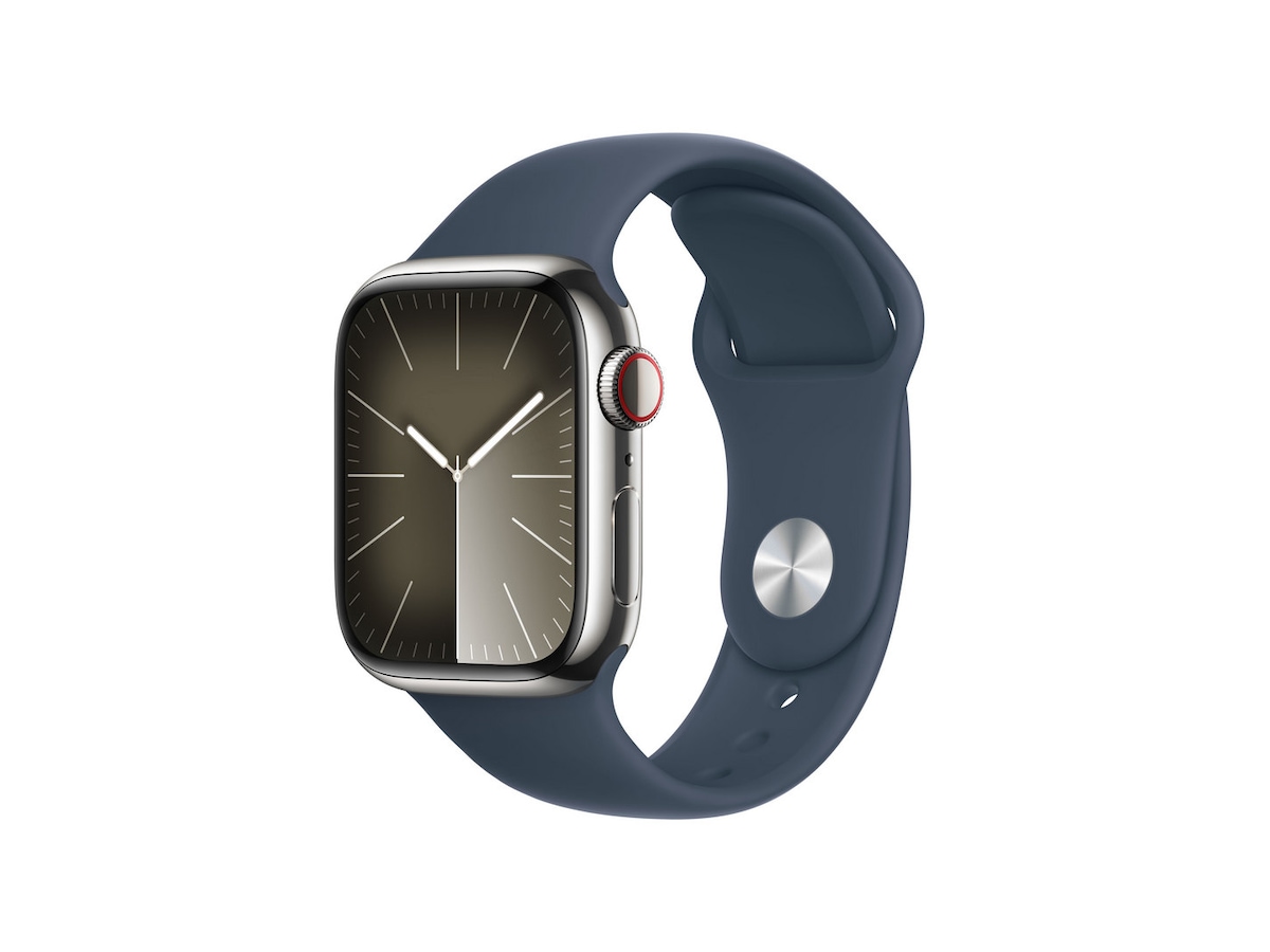 Apple Watch Series 9 GPS + LTE 41mm Rustfritt stål (sølv) Smartklokker