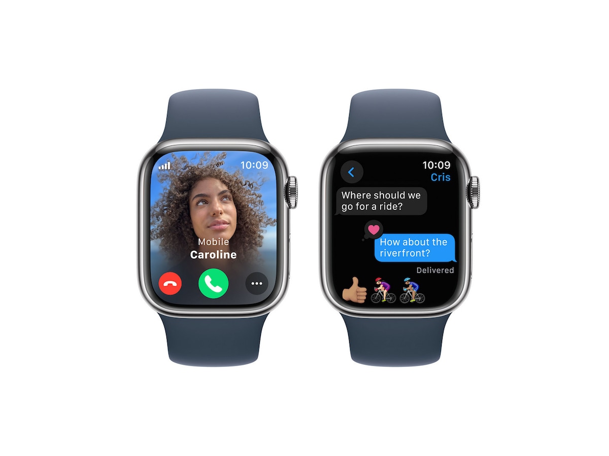 Apple Watch Series 9 GPS + LTE 41mm Rustfritt stål (sølv) Smartklokker