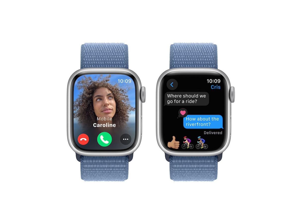 Apple Watch Series 9 41mm GPS + LTE Aluminium (sølv) Smartklokker