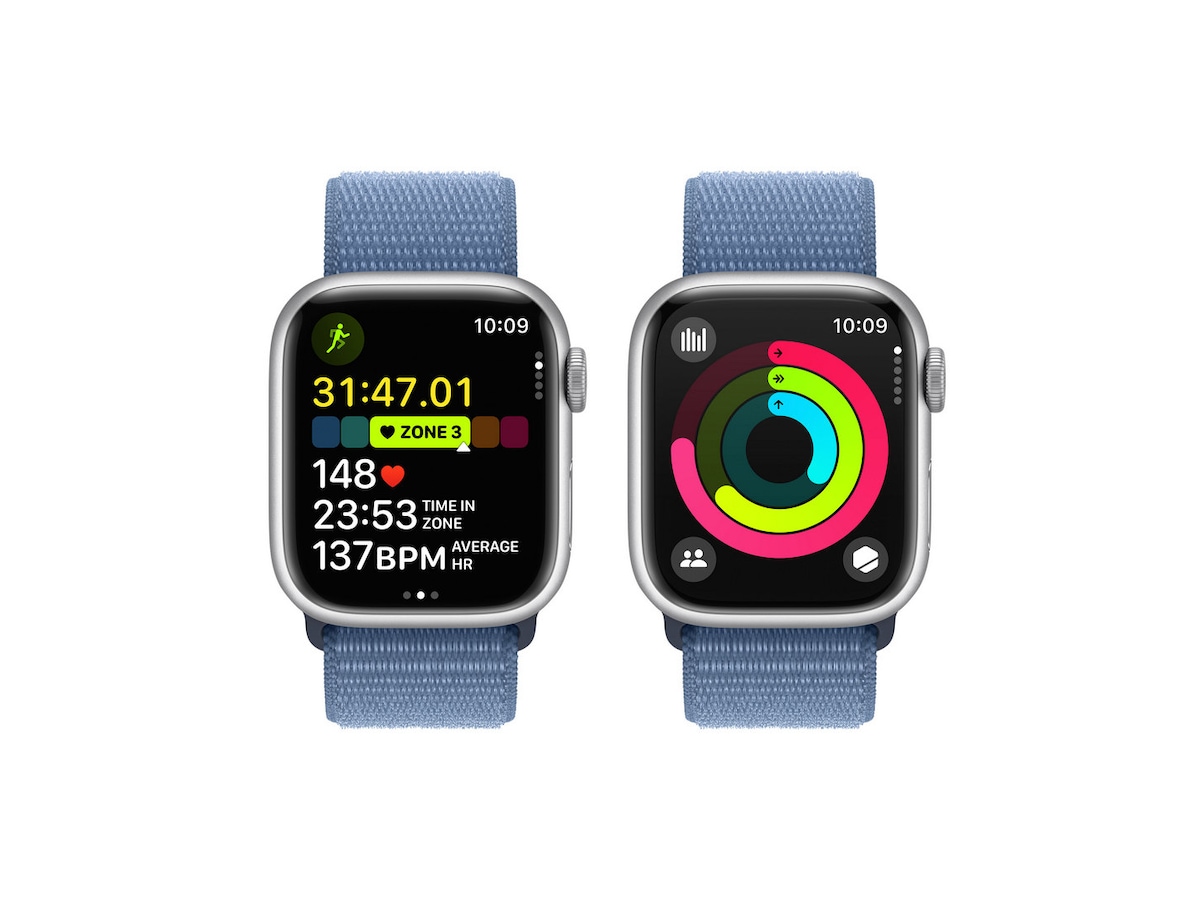 Apple Watch Series 9 41mm GPS + LTE Aluminium (sølv) Smartklokker