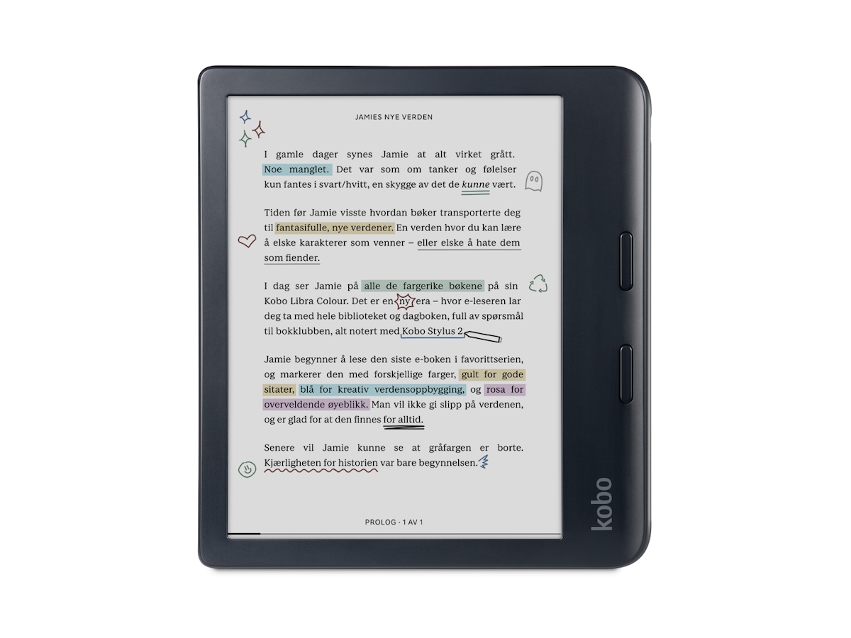 Kobo Libra Colour 7" 32GB (sort) Lesebrett