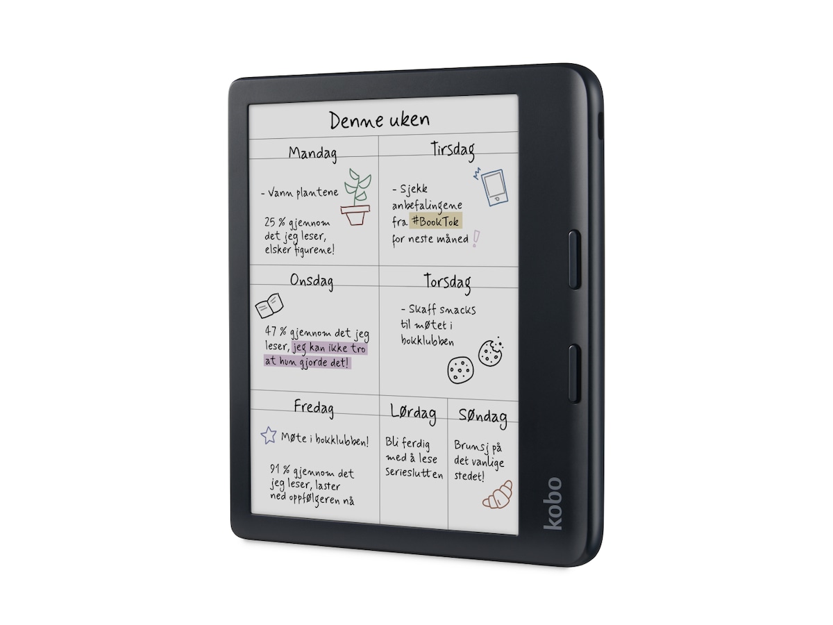 Kobo Libra Colour 7" 32GB (sort) Lesebrett