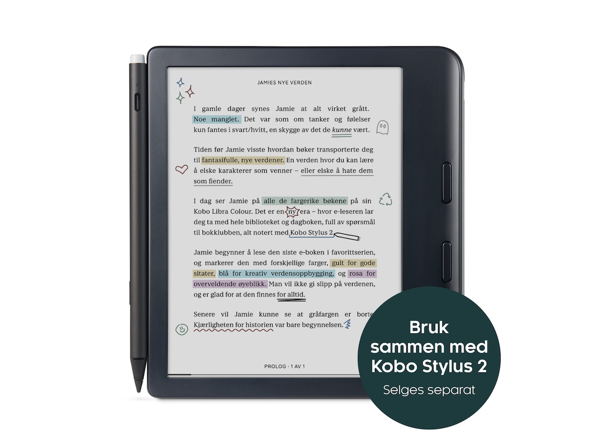 Kobo Libra Colour 7" 32GB (sort) Lesebrett