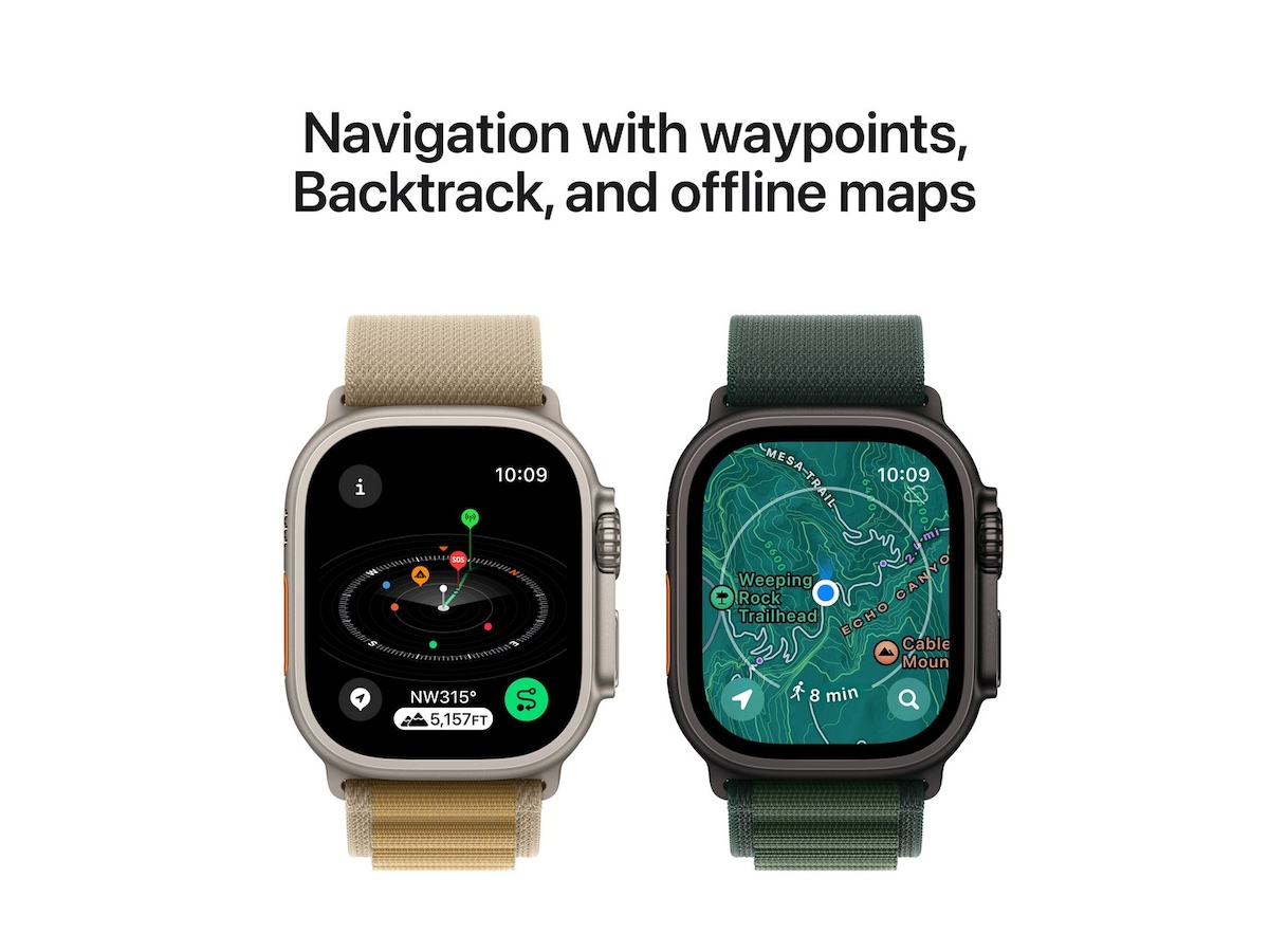 Apple Watch Ultra 2 49mm GPS + LTE Titan (sort) Smartklokker