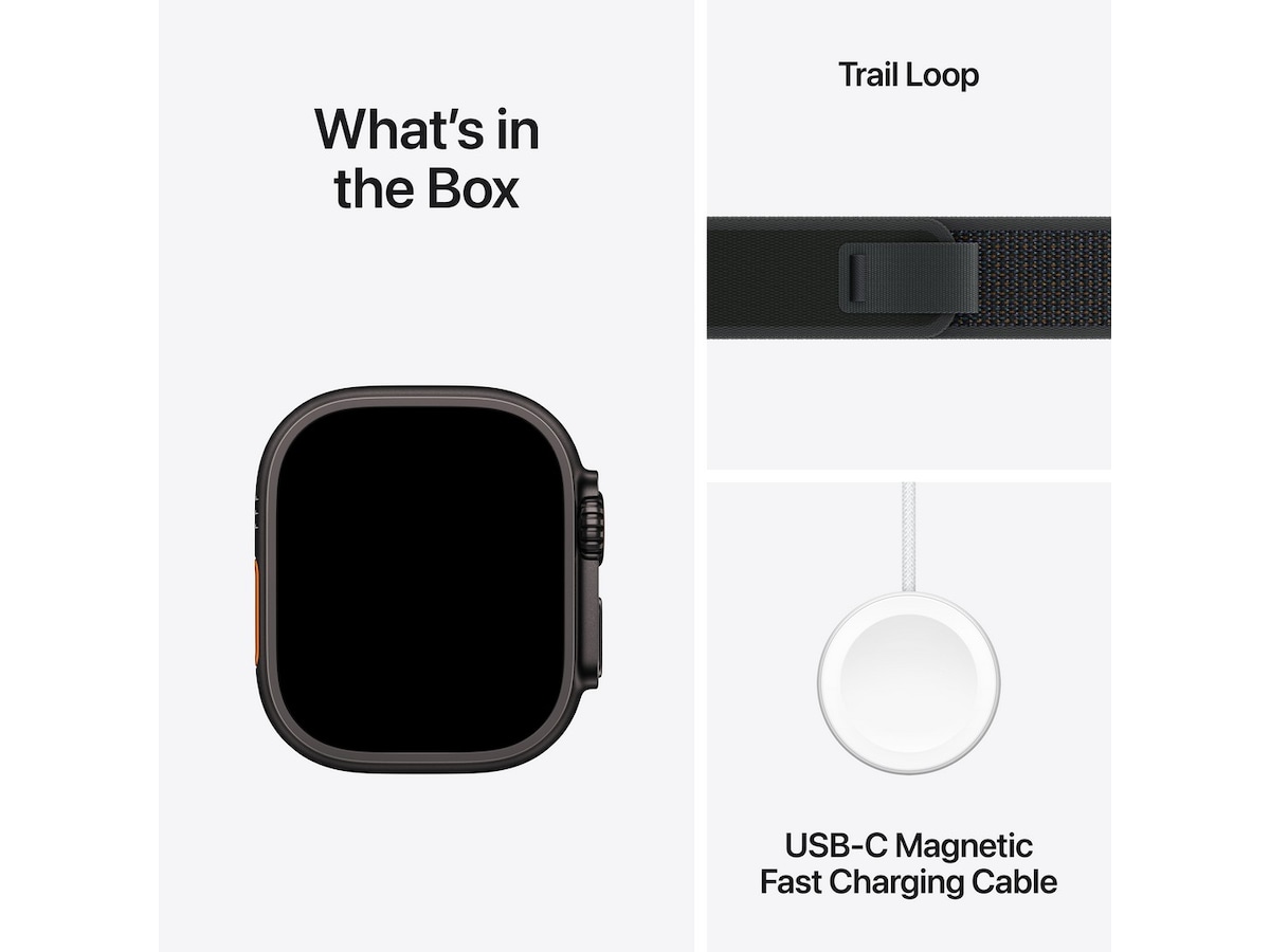 Apple Watch Ultra 2 49mm GPS + LTE Titan (sort) Smartklokker