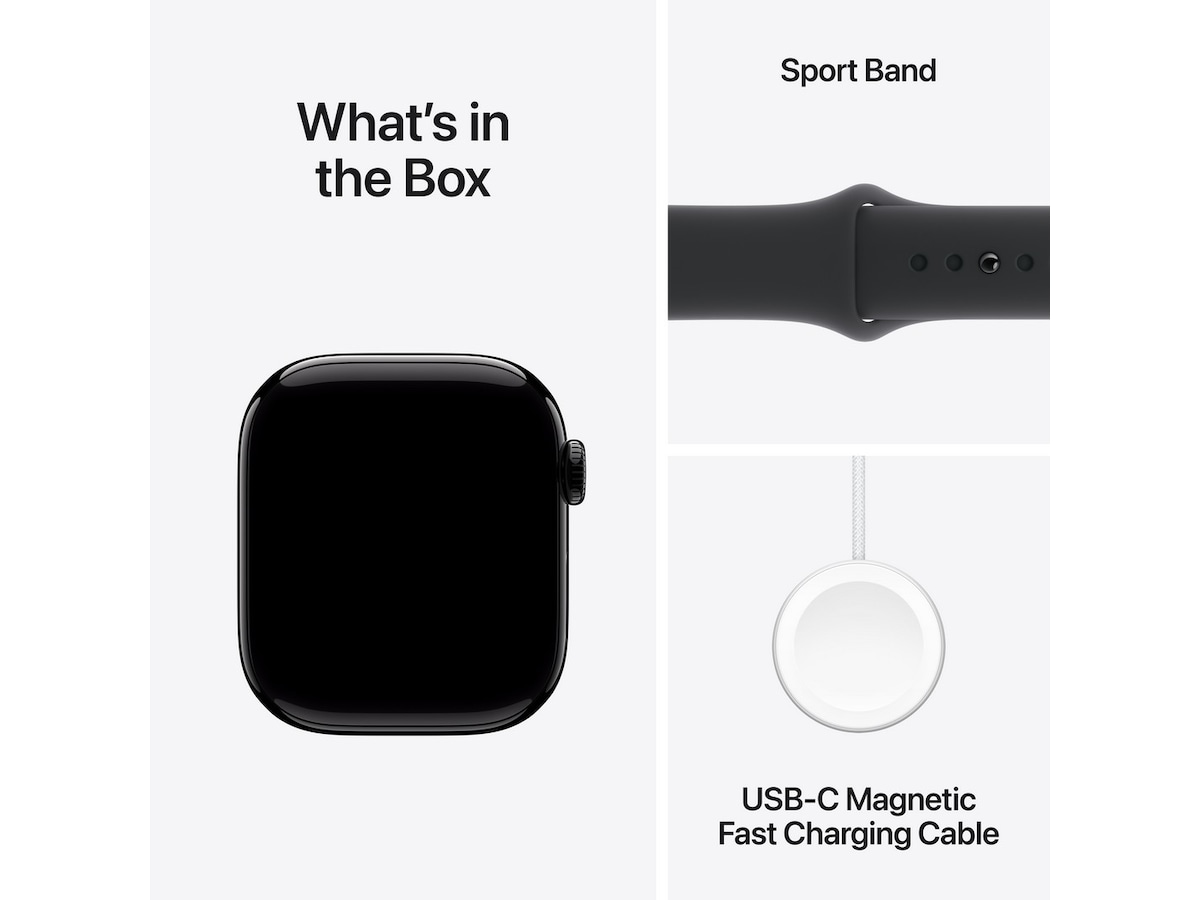 Apple Watch Series 10 GPS + LTE 42mm Aluminium (gagatsvart) Smartklokker