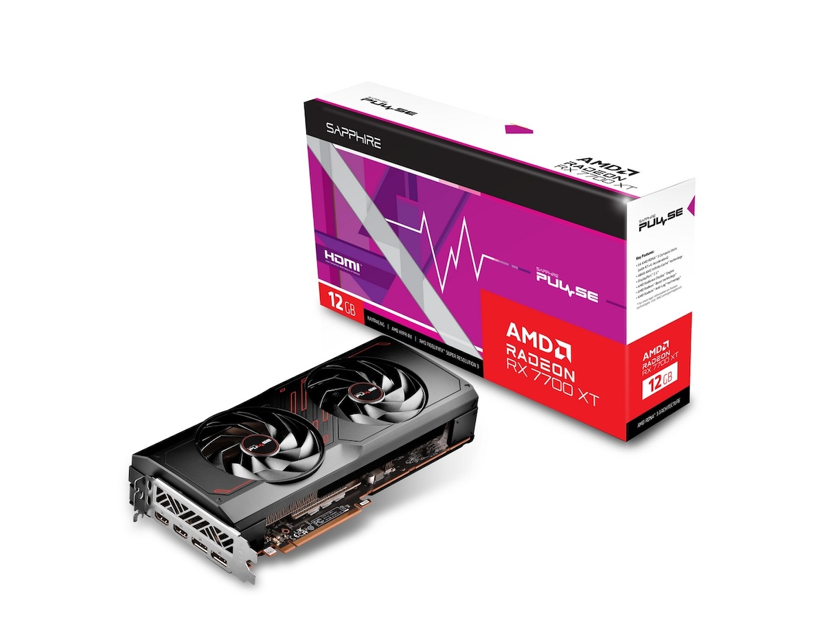 Sapphire PULSE AMD Radeon RX 7700 XT Skjermkort