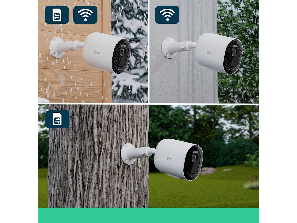 Arlo Go 2 + Arlo Solcellepanel Bundle (hvit) Overvåkningskameraer