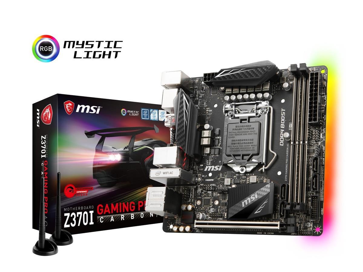 MSI Z370I Gaming Pro Carbon AC, S-1151 - Komplett.no