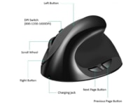 KENSON Vertical Mouse Comfi 2 kablet mus (sort) Ergonomi