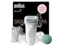 Braun Silk-épil 7 SkinSpa SE7-081 Epilator (hvit/sølv) Epilator & IPL-hårfjerning