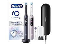 Oral-B iO 9 Duo Elektriske Tannbørster (sort & lys rosa) Elektriske tannbørster