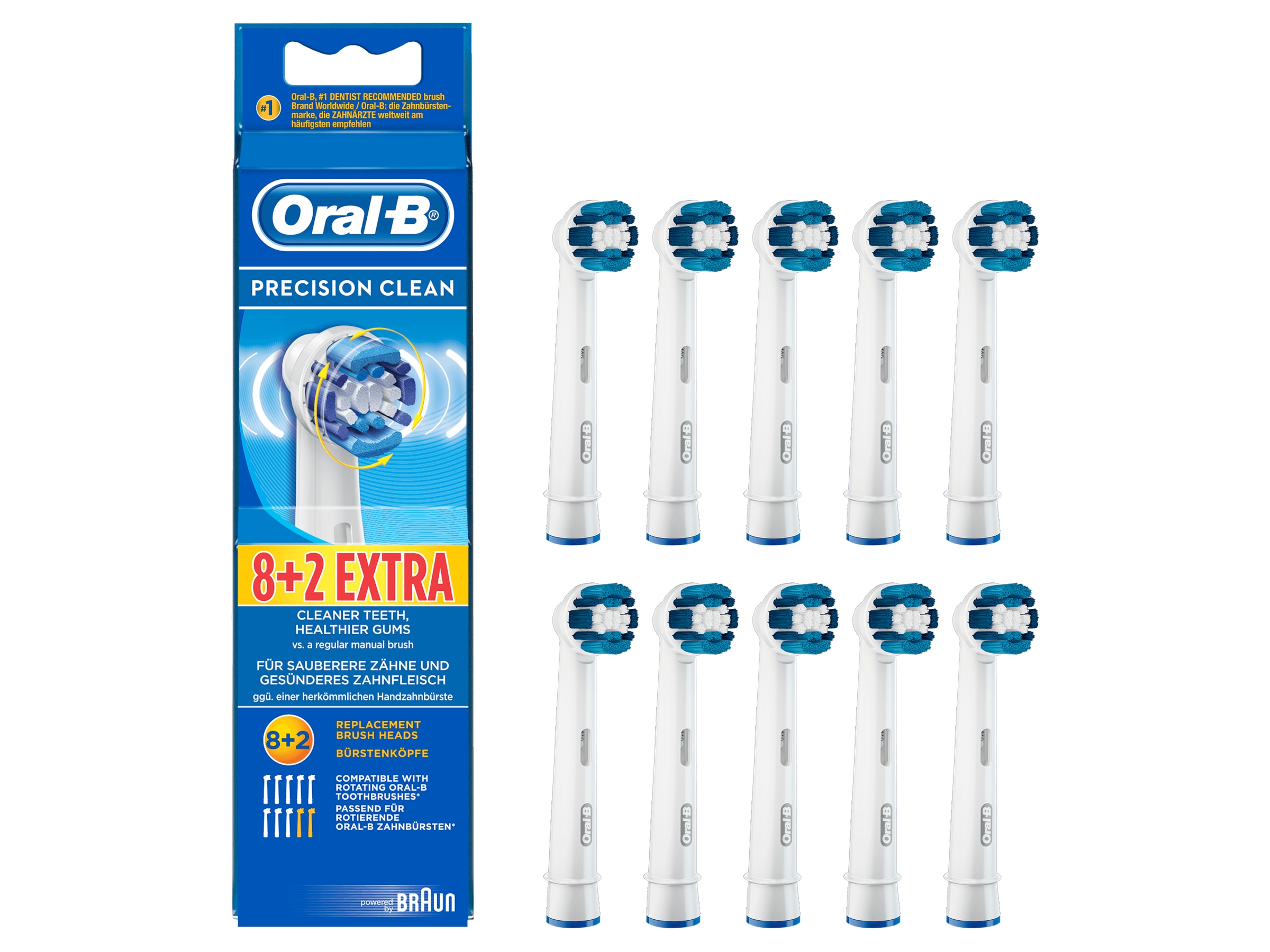 Oral-B Refill, Precision Clean 8+2pk - Tannpleie - Komplett.no