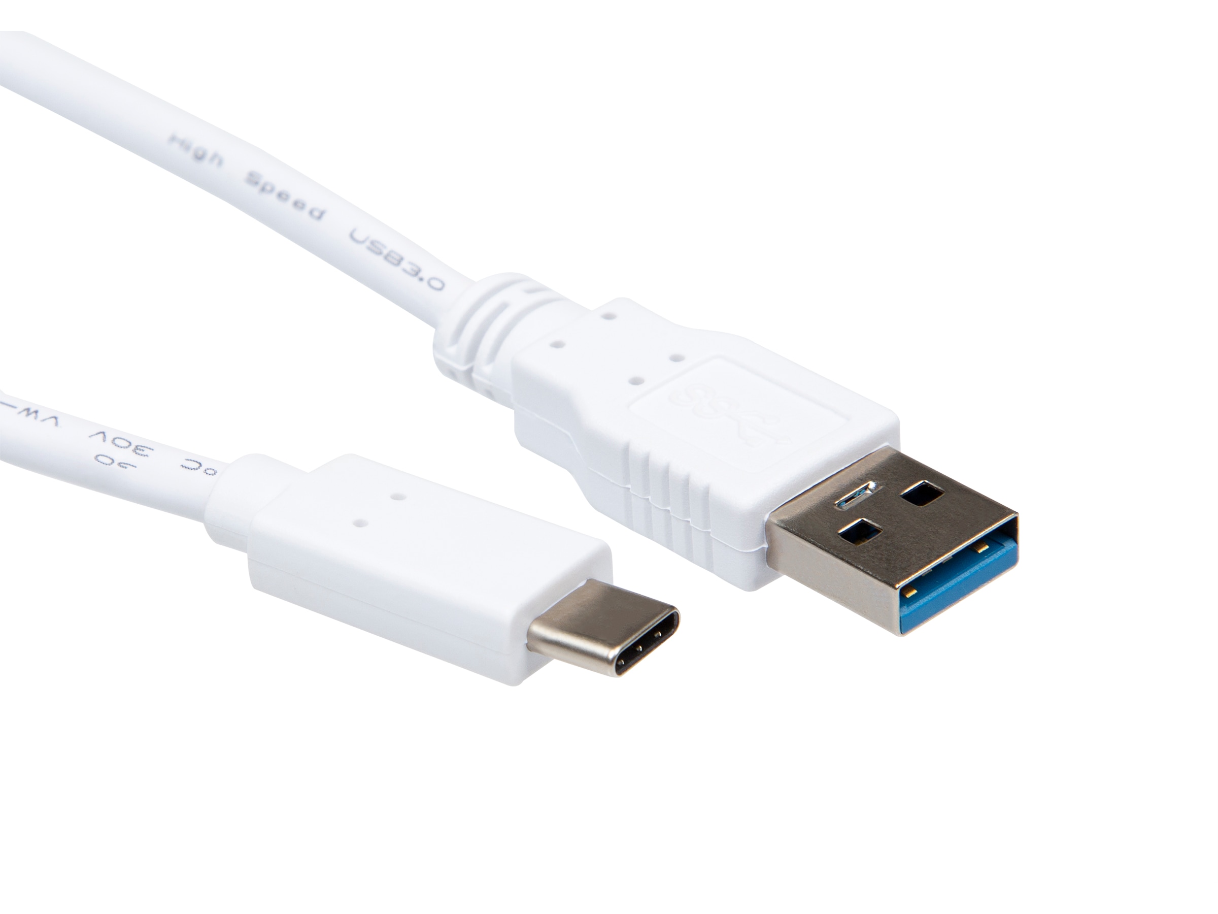 Usb A Til Usb C Kabel M Hvit Usb Kabler Komplett No