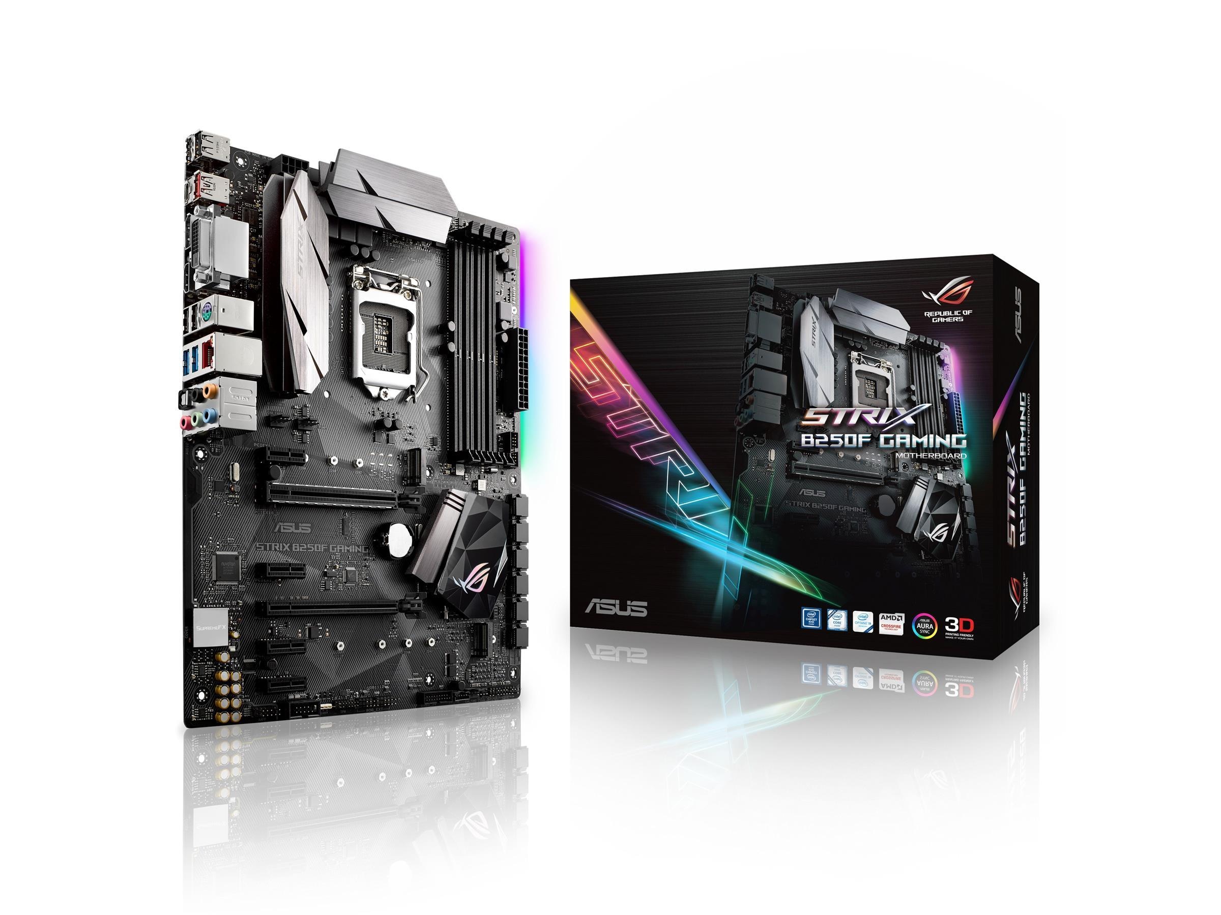 Asus strix b250f gaming какие процессоры поддерживает