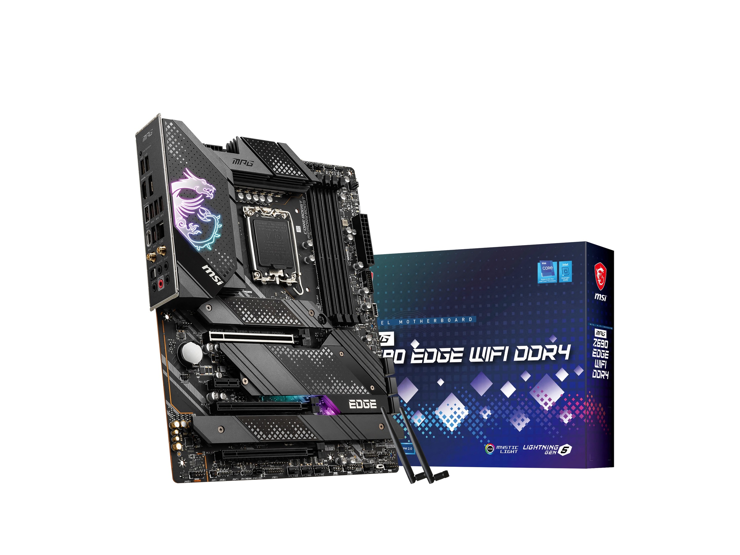 Msi Mpg Z690 Edge Wifi Ddr4 Hovedkort Intel Socket Komplett No