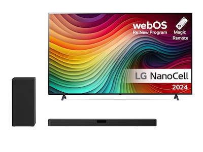 LG  55'' 81 LED 55NANO81T + SN5 Lydplanke