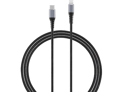 Andersson Flettet USB-C til Lightning kabel 3m (sort) 2pk