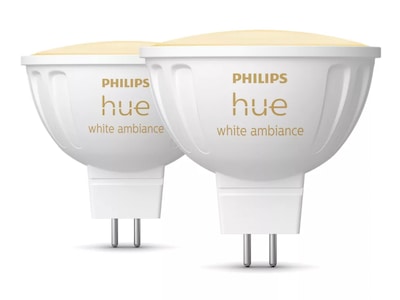 Philips Hue WA 4.7W 12V MR16 lyspære 2PK