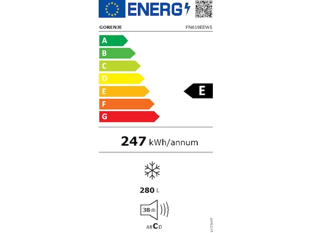 Gorenje FN619EEW5 Fryseskap (hvit) Fryseskap