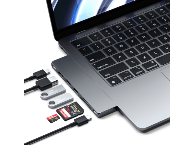 Satechi MacBook Air M2 Slim Pro Docking (space gray) -B-Grade Demo annet i PC & nettbrett