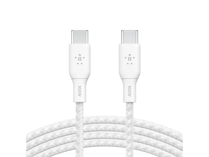 Belkin USB-C til USB-C kabel 2m (hvit) USB-kabler