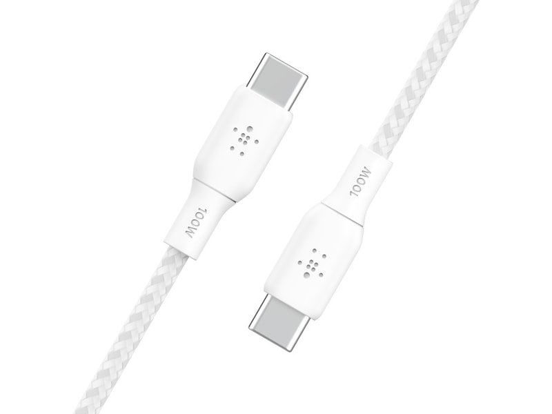 Belkin USB-C til USB-C kabel 2m (hvit) USB-kabler