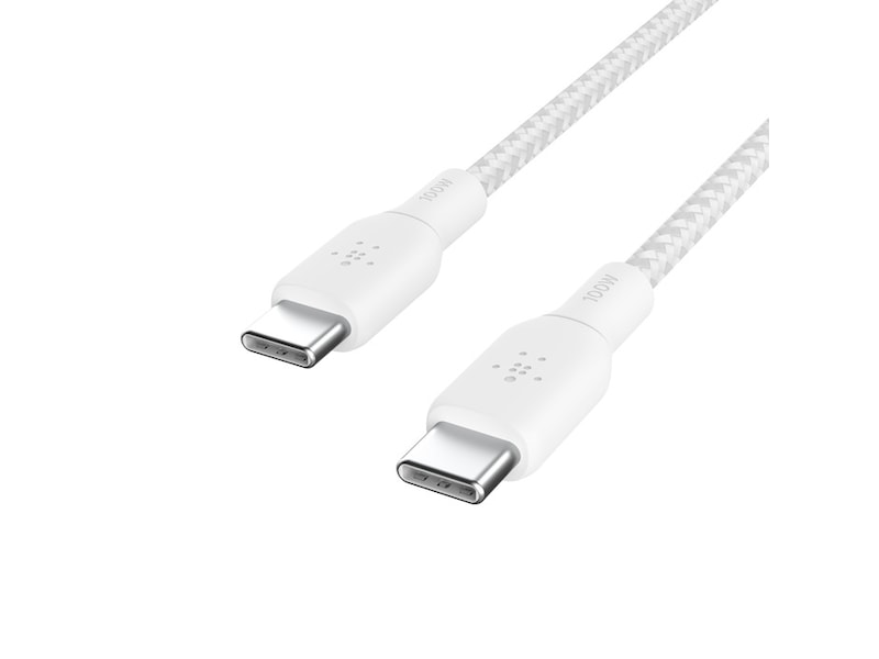 Belkin USB-C til USB-C kabel 2m (hvit) USB-kabler