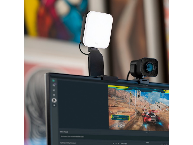 Logitech Litra Glow Premium Streaming Light med TrueSoft Streaming tilbehør