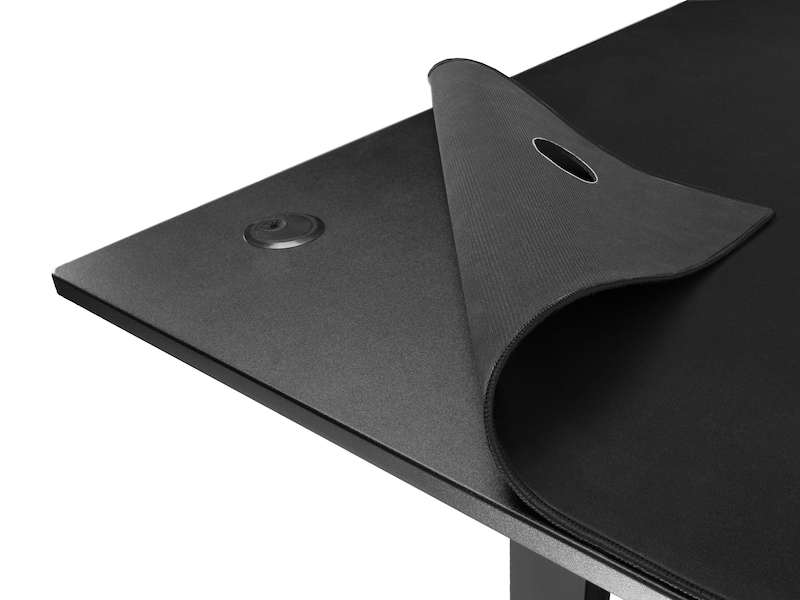 Svive Altair Gaming Desk matt sort med sorte sømmer Gamingdesk