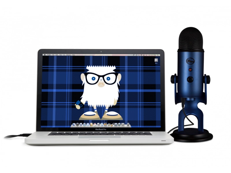 Blue Yeti Mikrofon Midnight Blue Demo Komplett No